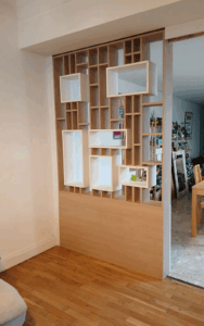 Claustra avec rangement