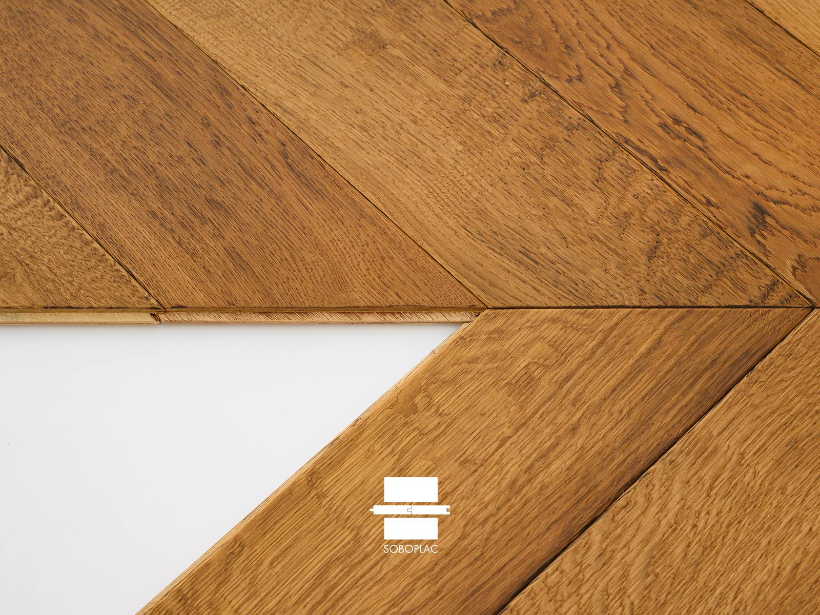 Parquet Contrecollé - O'TANTIK Torréfié Point de Hongrie - Intenso