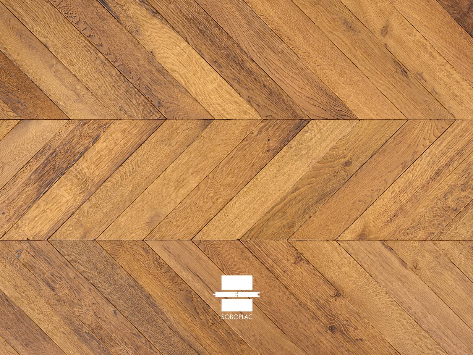 Parquet Contrecollé - O'TANTIK Torréfié Point de Hongrie - Intenso