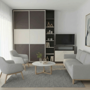 Dressing avec porte coulissante réalisé par UP le Mans