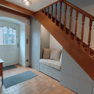 Placard d'Entrée sous-escalier réalisé par UP Le Mans