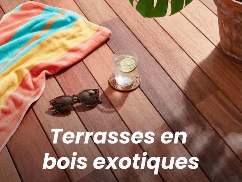 Profitez du retour du soleil avec nos terrasses en bois exotique