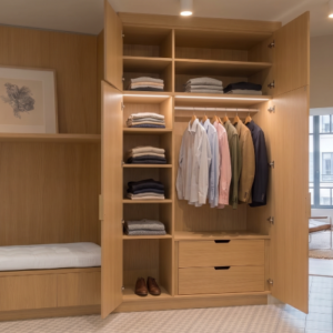 Meuble d'entrée sur mesure par UP Créateur d'Intérieur Le Mans